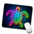 thumbnail image 1 of Neon Turtle Mouse Pad Low Profile Gaming Mat, 1 of 7