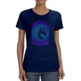 thumbnail image 1 of Neon Unicorn Portrait Shaped T-Shirt Women -Image by Shutterstock, Female Medium, 1 of 4