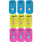 Neon Vibes Variety Gift Pack Get Lit -Ghosted-No Stress Peel Off Mask Pk of 9