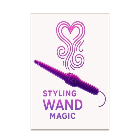 Neon Wall Art Decor - Salon Vanity - 13x19 Poster Print - Gloss Finish