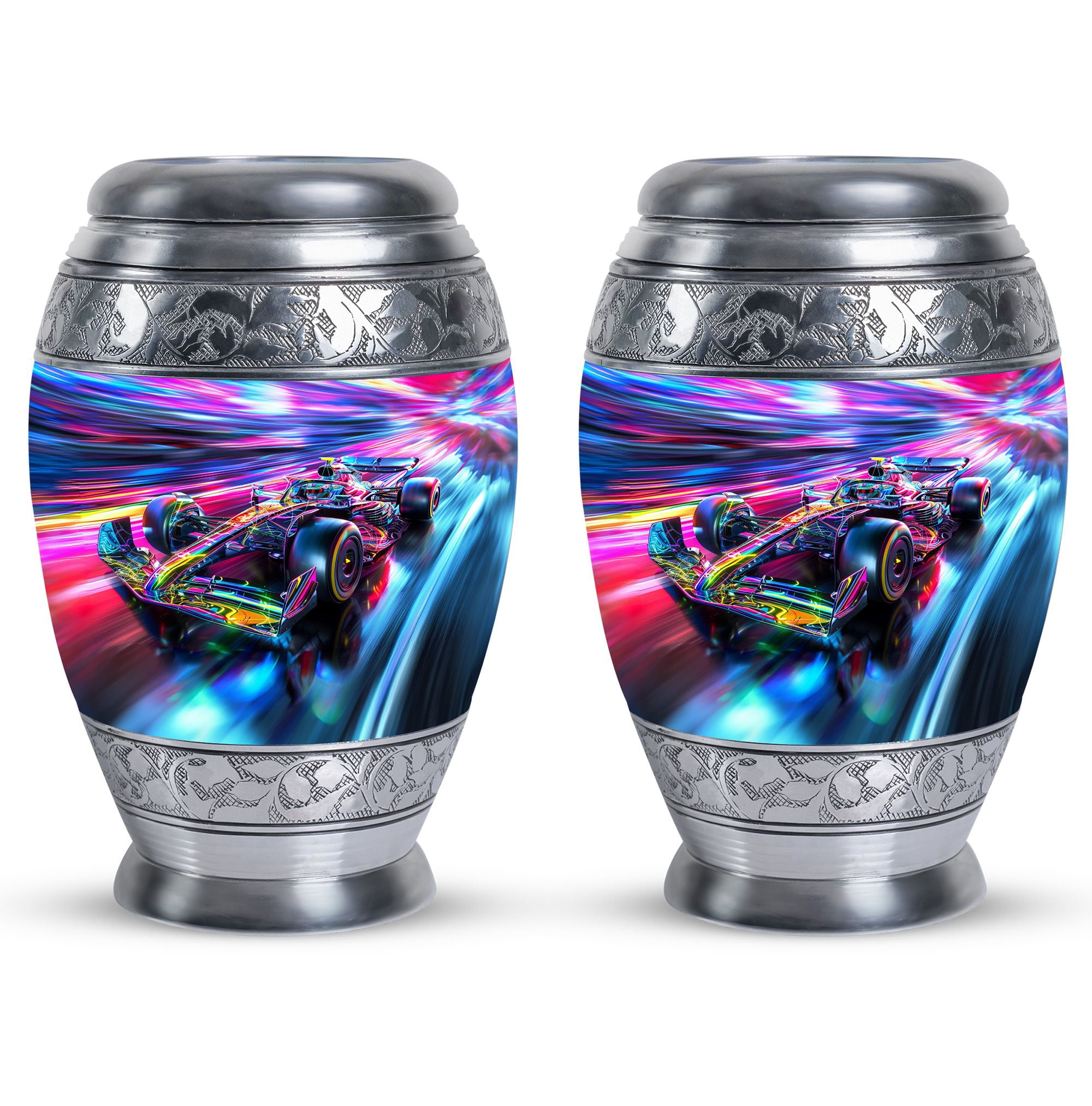 Neon Warp Speed Showcase Car Keepsake Urns Unique Mini Urn For