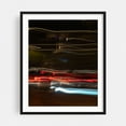 thumbnail image 1 of Neon Whirl - Athens Greece Photography Abstract Nightlife Cityscape Modern Art Neon Sign Night Sky Street Photography Black Framed Wall Art Print 8 x 10 inches, 1 of 4