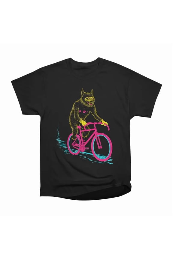 Neon Wolf Biking Club T-Shirt Tee Gift For Him Merch For Her Apparel For Friend