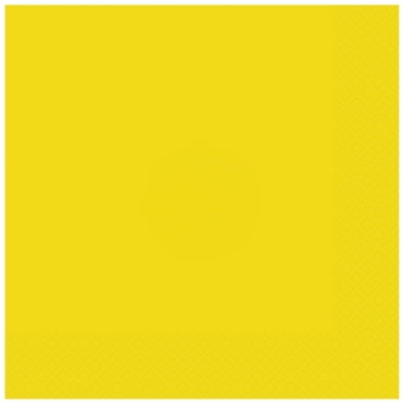 6.5" x 6.5" Disposable Neon Yellow Paper Napkins, 75 Count, by Way To Celebrate