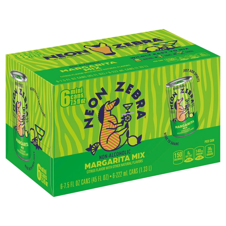 Neon Zebra Margarita Mix, Cocktail Mixers, No Artificial