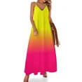 thumbnail image 1 of Neon and Neon Yellow Ombré Shade Color Fade Sleeveless Dress evening dresses women Womens dresses Dress, 1 of 1