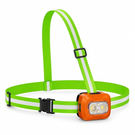 Rechargeable LED Running Light for Runners, Comfortable Bike Safety Light for Night Jogging, Walking, Cycling and Rain Use