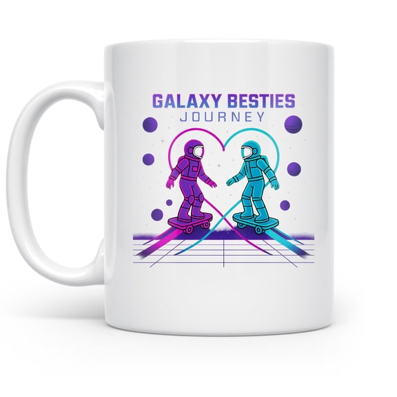 Neon Retro Sci-Fi Adventure - Sci-Fi Fan - 11 oz Ceramic Coffee Mug