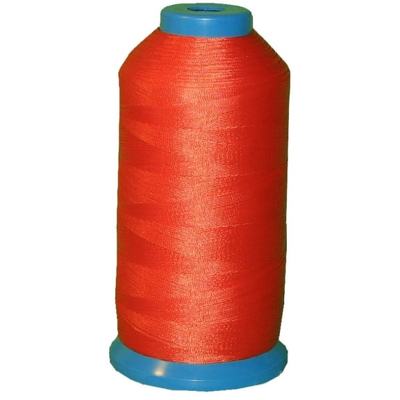 Neon orange Bonded Nylon Sewing Thread T135 #138 1250 Yard for Outdoor, Upholstery, Leather