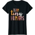 thumbnail image 1 of Neonatal Boho Colorful Retro Team Tiny Humans T-Shirt, 1 of 3