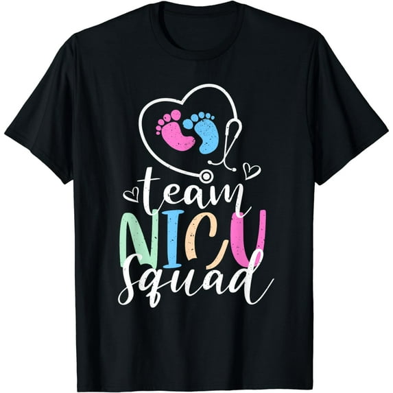 Neonatal NICU Nurse Tee Team Tiny Humans RN Nursing Newborn T-Shirt