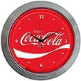 thumbnail image 1 of Neonetics Drinks Coca Cola Wave Neon Wall Clock, 15-Inch, 1 of 1