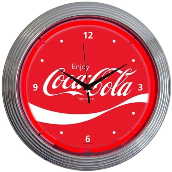 COCA-COLA WAVE NEON CLOCK 8CCWAV