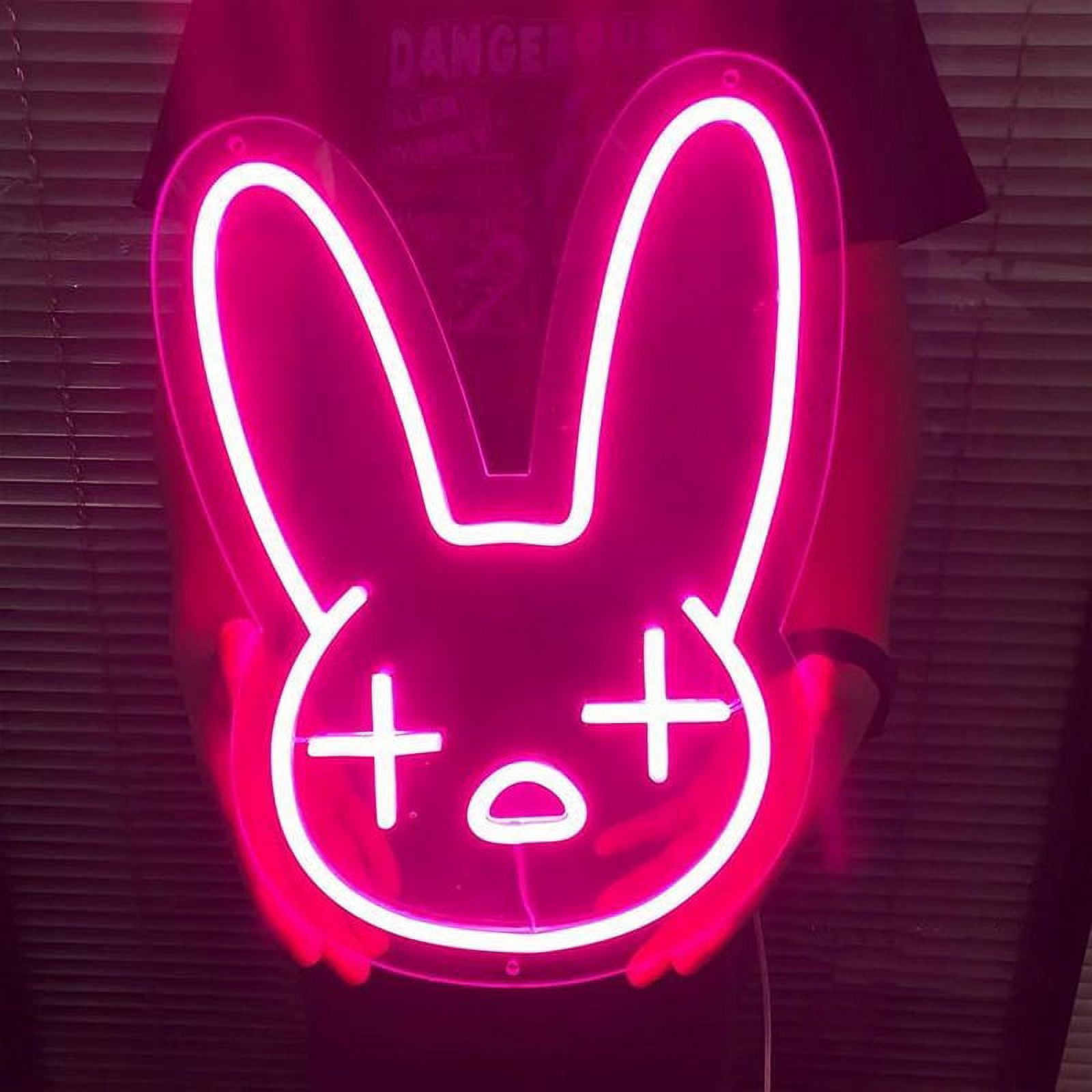 Neonium Bad Bunny Rabbit Neon Sign Custom Animal Neon Lights Birthday ...