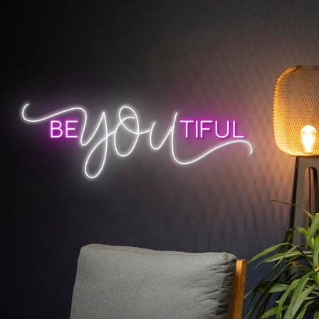 Neonium Be You Tiful Neon Sign Be You Beautiful Neon Sign Beauty Room Led Decor Sign Bedroom DecorPersonalized Neon Light Special Gift