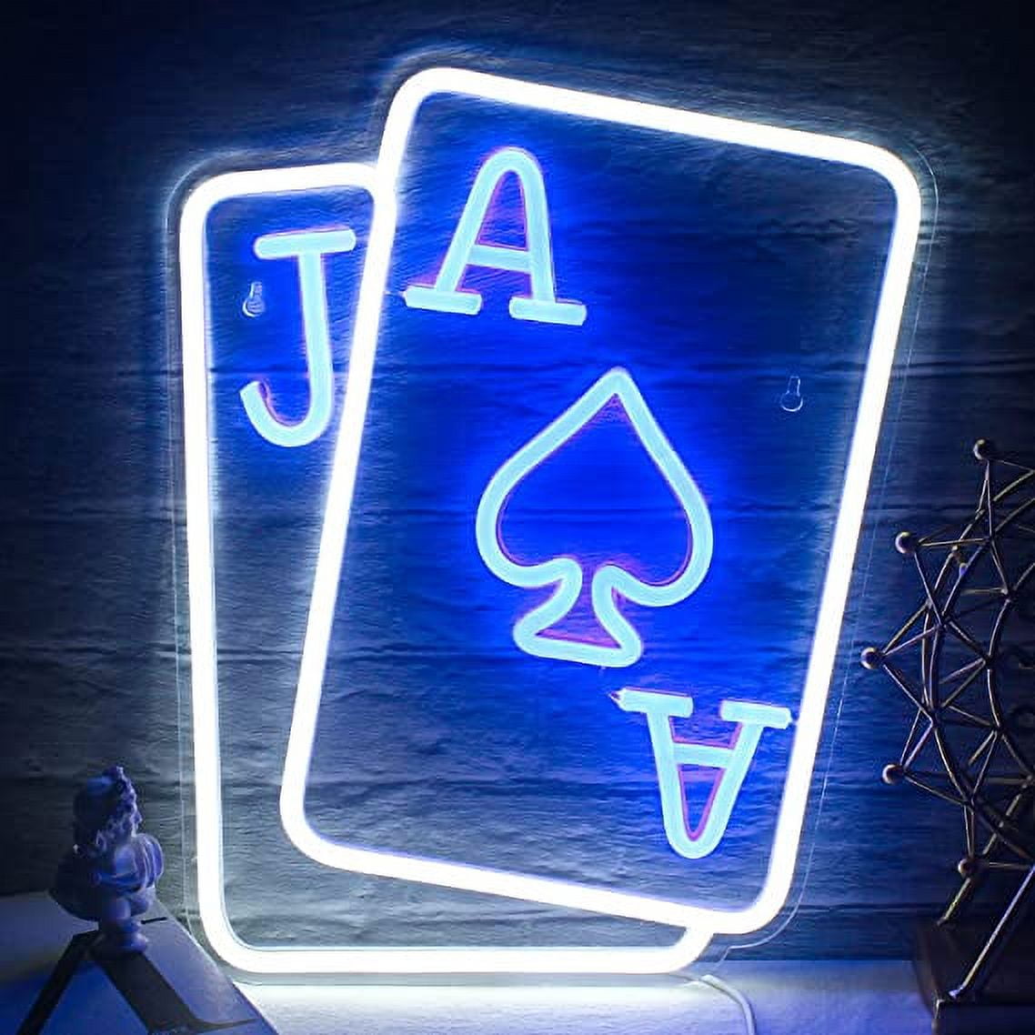 Neonium Custom Playing Cards Neon Signs Poker Neon Light For Wall Decor