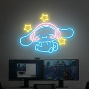 Neonium Kawaii Anime Neon Sign Custom Japanese Neon Light Kids Room Decoration Game Room Wall Decor（blue Pink）