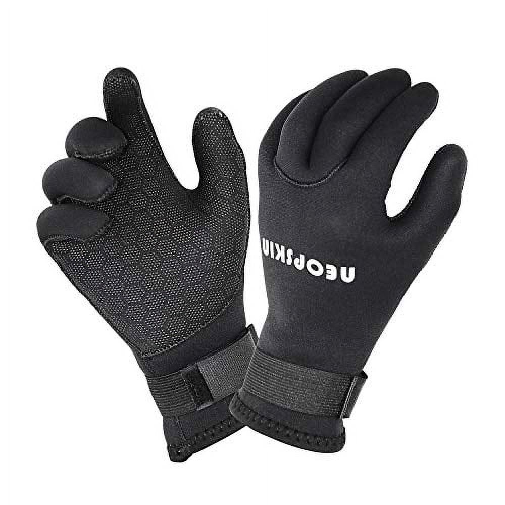 NeopSkin Water Gloves, 3mm & 5mm Neoprene Five Finger Warm Wetsuit