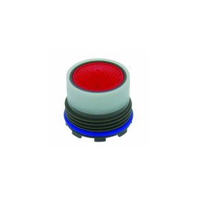 neoperl 13 0000 5 standard flow cache perlator hc aerator, tom thumb size, 2.2 gpm, red dome, honeycomb screen, aerated stream, m16.5 x 1 threads, plastic, 0.591" height