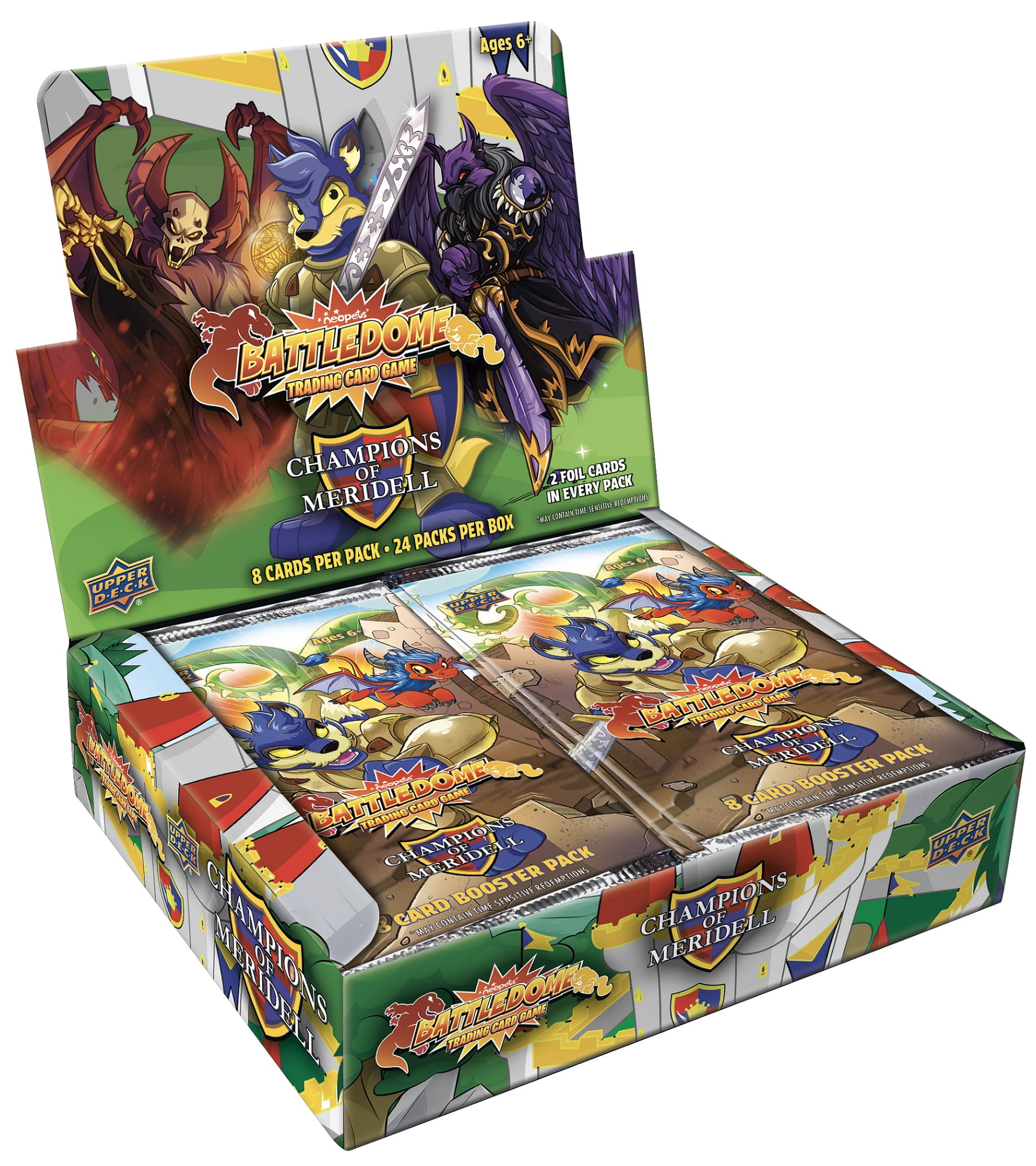 neopets 25th anniversary booster box Battledome Trading Card Game Protect your cards with textured art sleeves Upper Deck Neopets Battledome 25th