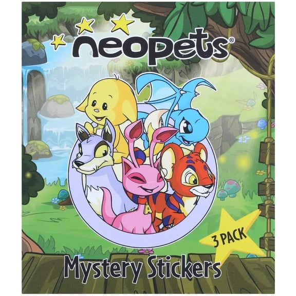 Neopets Mystery Stickers Sticker Pack (3 Stickers)