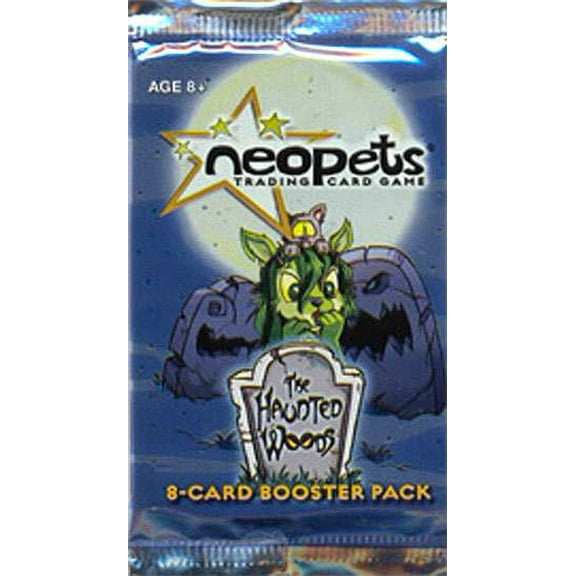 Neopets Trading Card Game Haunted Woods Booster Pack (8 Cards)