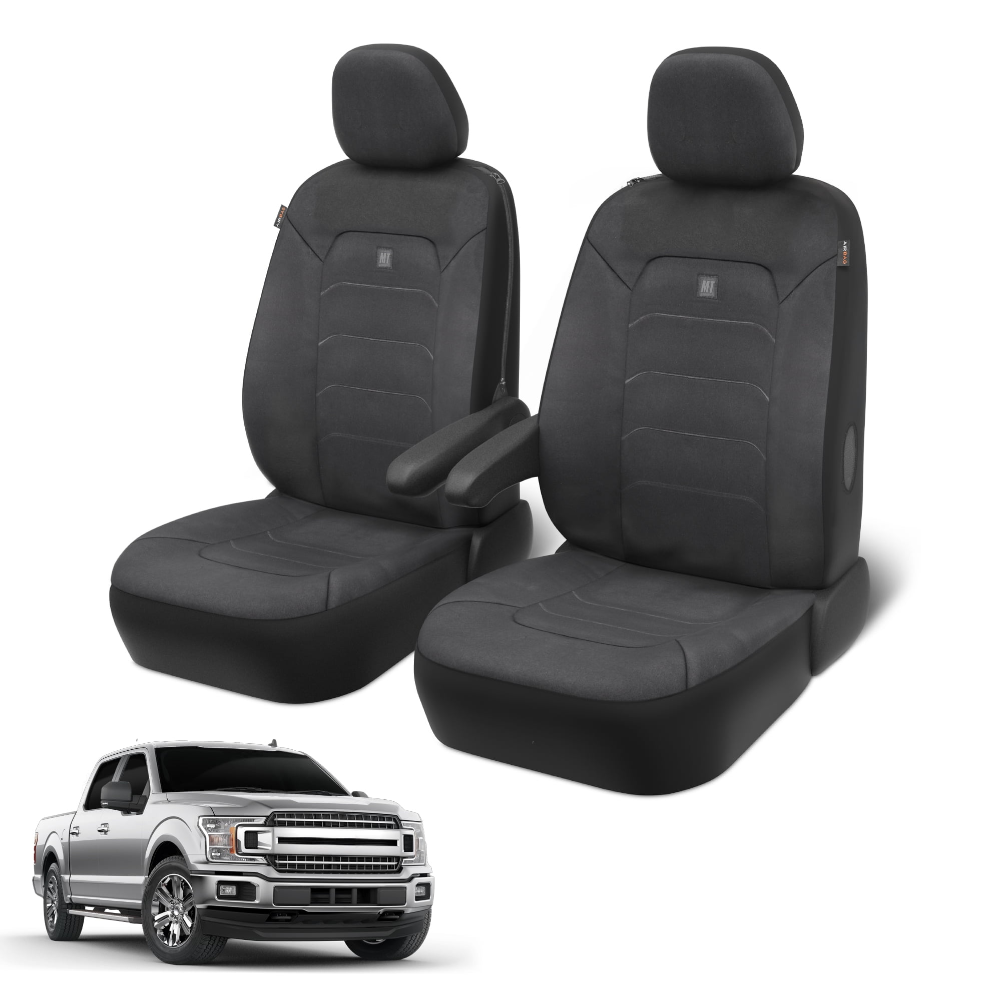 Neoprene Advantage Waterproof Seat Covers - Truck, Van & SUV Seat Covers for Cars, Universal Fit for Car Seats, Black