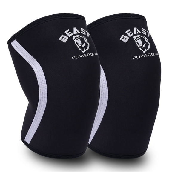 Neoprene Compression Knee Sleeves 7MM (Pair) Enhanced Knee Support in Squats Powerlifting Weightlifting and Wrestling – Unisex