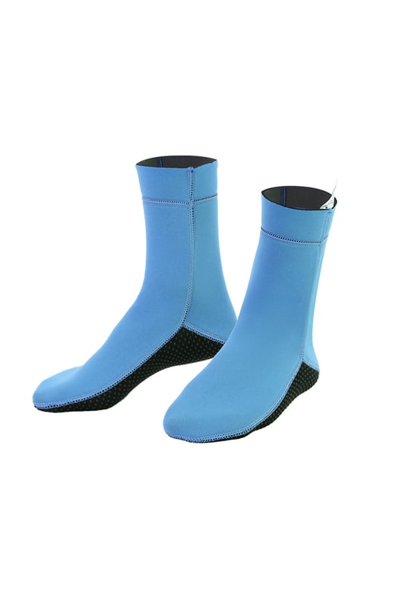 Neoprene Dive Socks for Men and Women - Waterproof and Anti-Slip Footwear for Snorkeling, Swimming, and Beach Activities - 3mm Thick for Warmth and Protection ( L )