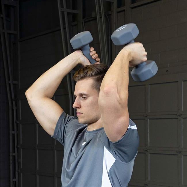 Neoprene Dumbbell - Green - 3 lbs - Hand Weights - Ergonomic Grip