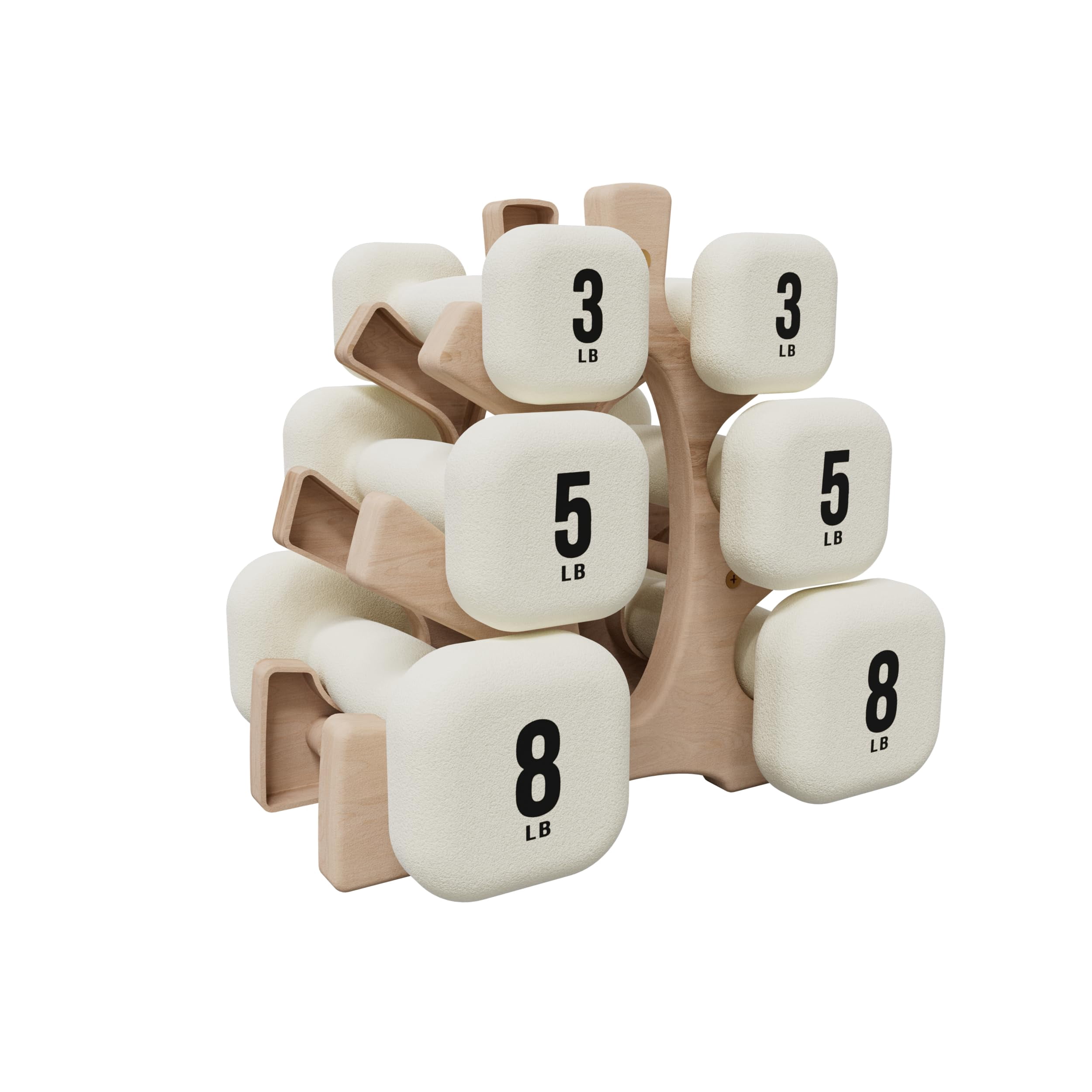 Neoprene Dumbbell  Hand Weights With Curved Grip For Women Anti-slip Anti-roll Square Dumbbells Full-body Workout Strength