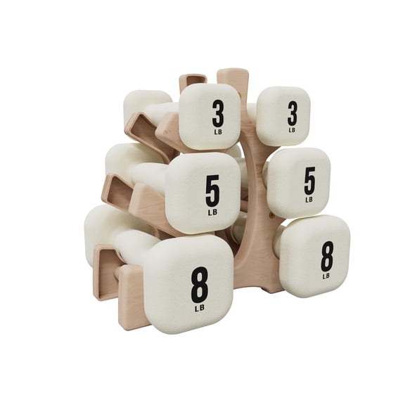 Neoprene Dumbbell Hand Weights With Curved Grip For Women Anti-slip Anti-roll Square Dumbbells Full-body Workout Strength