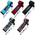 thumbnail image 1 of Neoprene Fishing Rod Sleeves for Casting, Spinning, Trolling Pole - Protective Cover Rod Sock with Hanging Loop & Lanyard- Floating, Puncture Resistant, Lightproof (58in, 5P), 1 of 7