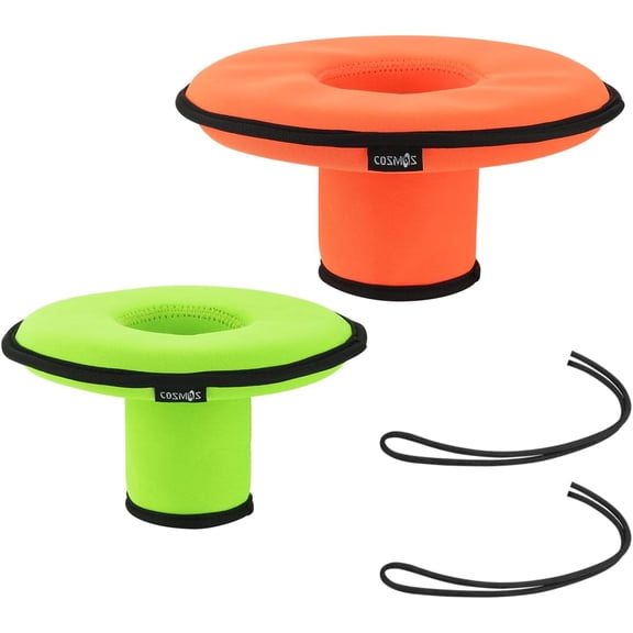 Neoprene Floating Drink Holder Coaster Pool Beverage Float Cup for Party Hot Tub Outdoor Water Fun (1 Pc Medium + 1 Small)