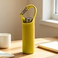 thumbnail image 1 of Neoprene Glass Tumbler Protective Sleeve, Insulated Bottle Pouch with Carabiner Strap, Cushioned Cup Cover for Outdoor Travel, Waterproof Bottle Carrier for Sports and Daily Use, 1 of 6