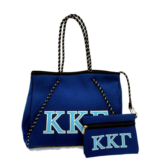 Neoprene Greek Sorority Large Tote Bag