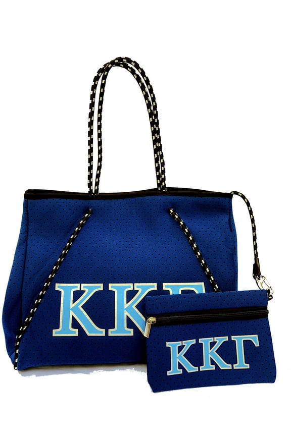 Neoprene Greek Sorority Large Tote Bag