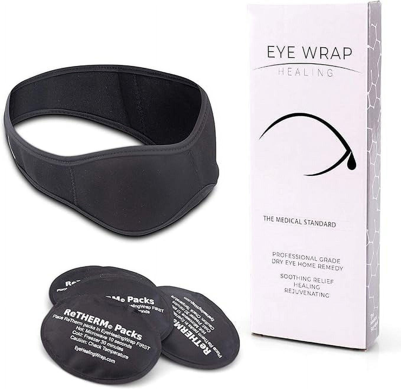 Neoprene Hot Cold Compress Eye Mask EyeWrap by FaceWrap System Ice