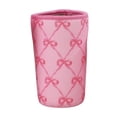 thumbnail image 1 of Neoprene Insulated Cup Sleeve, Heat Resistant Drink Cooler Cover, Reusable Printed Beverage Protector, Bow Pattern Floral Design, 3 to 6 Inch Adjustable Wrap for Iced Coffee Hot, 1 of 9