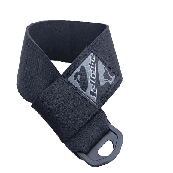 Neoprene Loop Lanyard Wrist Band | Floating Key Cord Attachment (Black)