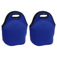 thumbnail image 1 of Neoprene Lunch Bags, 2Pack 12"x6"x12" Lunch Portable Containers Bag, Dark Blue, 1 of 6