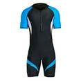 thumbnail image 1 of Neoprene Men's Back Zip Shorty Wetsuit Diving Suit Guard, Mens 3mm Shorty Wetsuit, Full Body Diving Suit Front Zip Wetsuit for Diving Snorkeling Surfing Swimming, 1 of 5