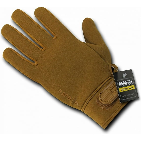 RapDom T13-PL-COY-02 Neoprene Patrol Glove, Coyote, Medium