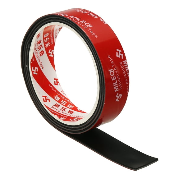 Neoprene Rubber Strips 1" x 1/16" x 3.3FT Adhesive Solid Rubber Sheet