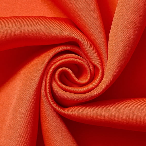 Neoprene Scuba 1.5 mm Thick 380 GSM Heavyweight Double Knit Polyester Spandex Stretch Fabric By The Yard - For Sewing Apparel & Décor - Orange (5 Yards)