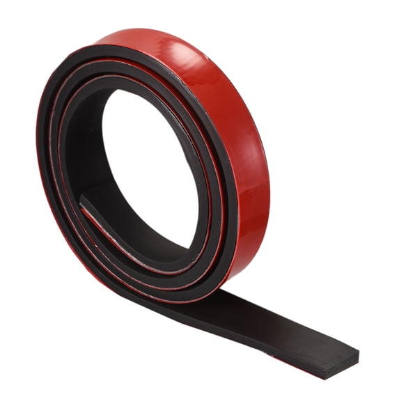 Neoprene Sheets Rolls, Adhesive Back Solid Rubber Strips 6mm(T)x10mm(W)x1000mm(L), DIY Rubber Gasket, Sealing Padding