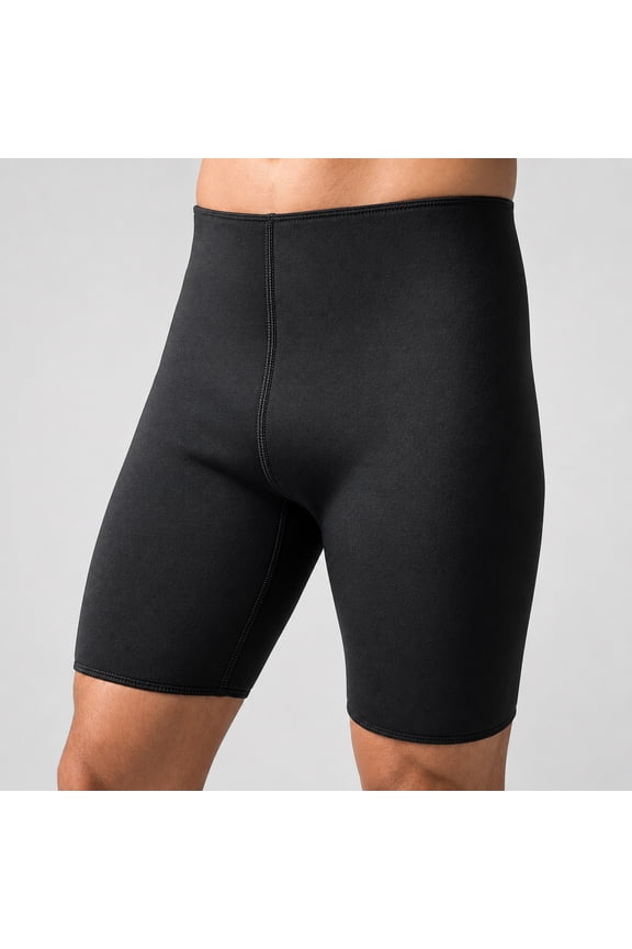 Neoprene Training Shorts for Men and Women Lightweight, Low-Rise Fitted Sweat Shorts for Enhanced Water Weight Reduction, Comfortable and Durable Workout Gear, Black, Large