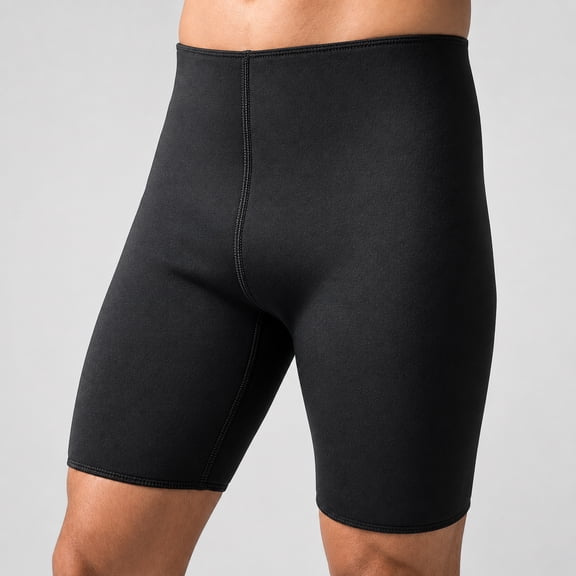 Neoprene Training Shorts for Men and Women Lightweight, Low-Rise Fitted Sweat Shorts for Enhanced Water Weight Reduction, Comfortable and Durable Workout Gear, Black, Medium