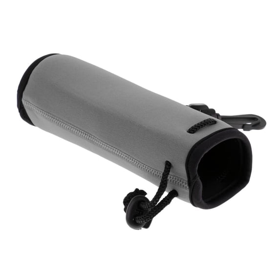 Neoprene Water Bottle Carrier 500ml Water Drink Sleeve Tote Bag Pouch Holder Gray