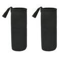 thumbnail image 1 of Uxcell Neoprene Water Bottle Sleeves, Water Bottle Carrier Textured Insulators with Strap for Hiking Cycling Black 3 Inch, 1 of 7